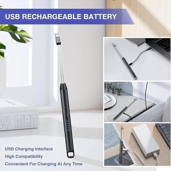 Electric Lighter for Home| Rechargeable Electric Gas Lighter - Image 3